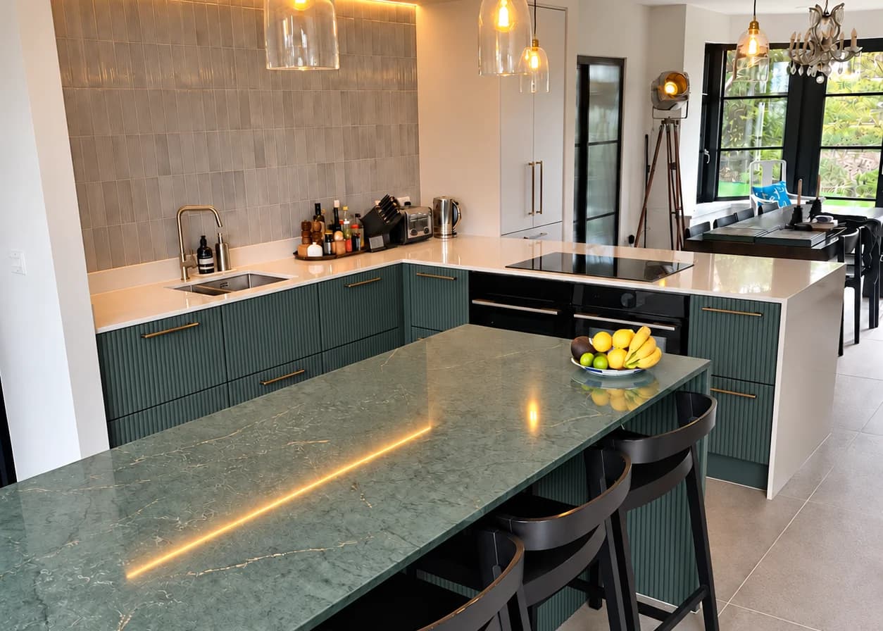 Mark and Liam's kitchen in Hove Park after the refit