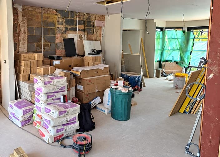 Mark and Liam's kitchen in Hove Park before the refit